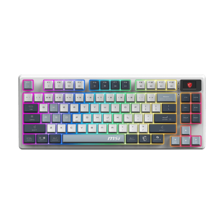 MSI FORGE GK600 TKL Wireless SKY (FR - Azerty) Claviers MSI Maroc