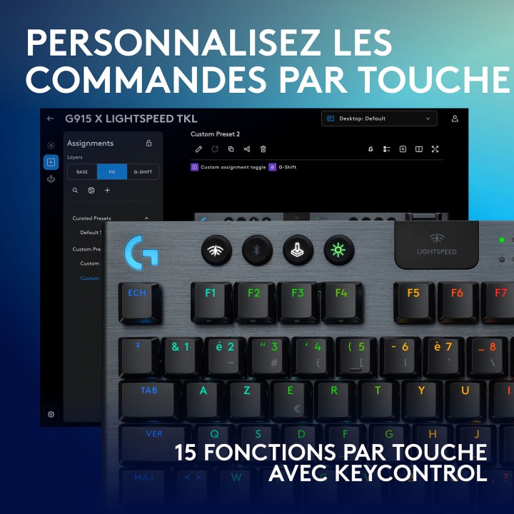 Logitech G G915X TKL Lightspeed Black (Tactile Version - Qwerty) Cl...
