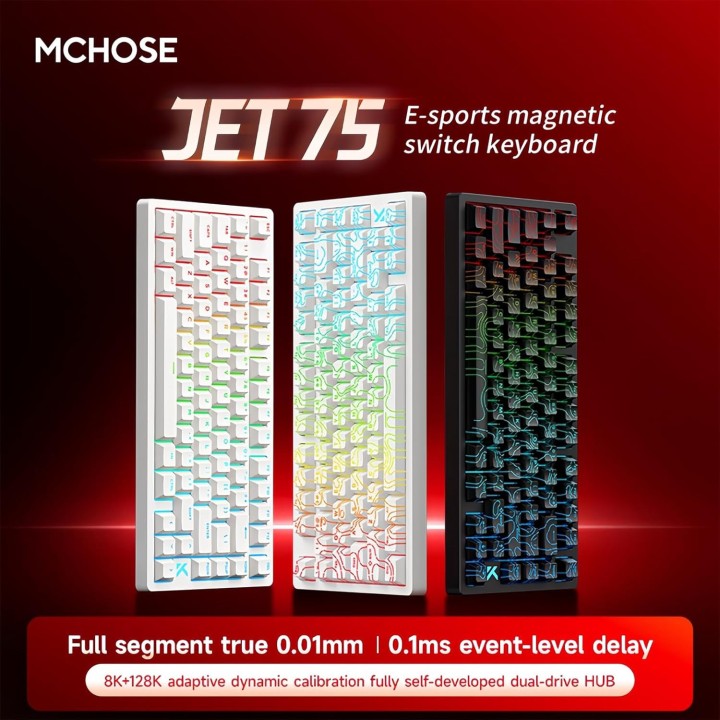 MCHOSE Jet 75 Magnetic Switch (White) Claviers MCHOSE Maroc