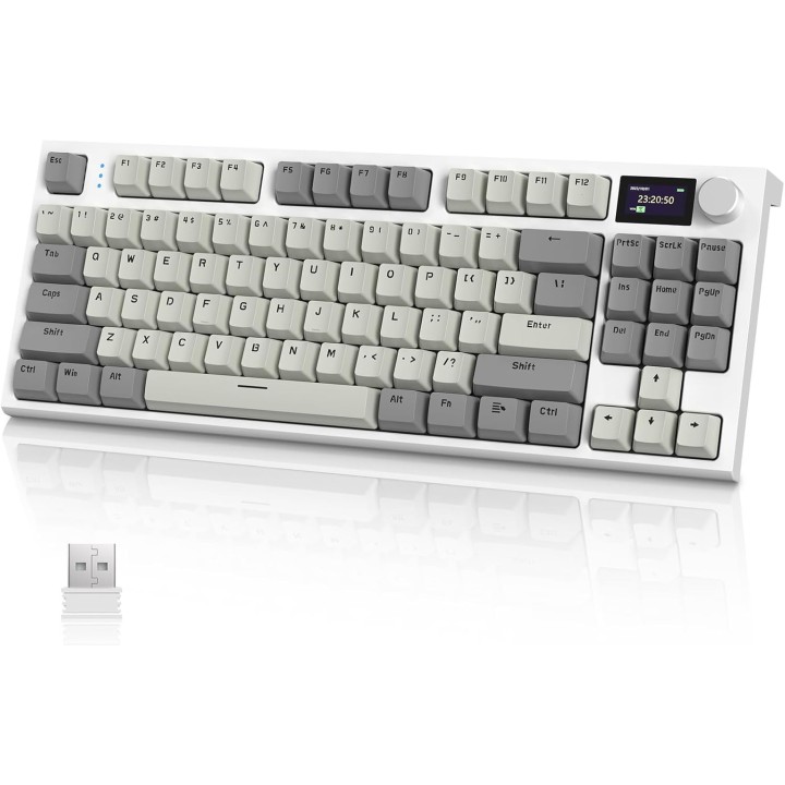 ATTACK SHARK K86 Business Grey (Blue Whale Switch) Claviers ATTACK ...