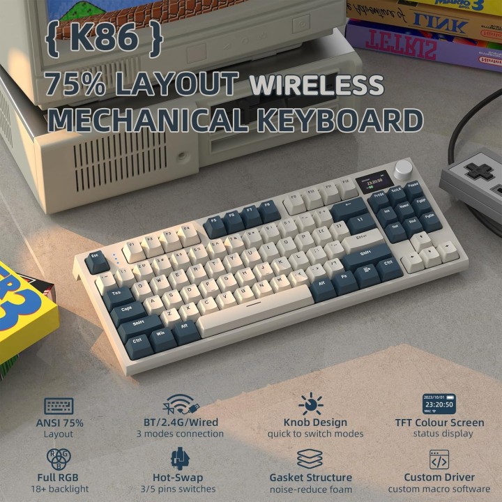 ATTACK SHARK K86 Timing Machine (Blue Whale Switch) Claviers ATTACK...