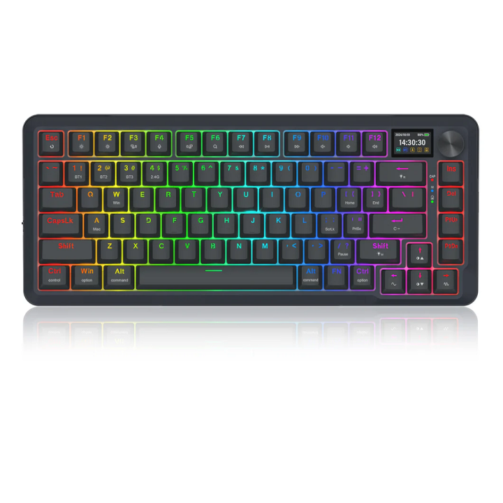 Redragon K708 Pro LCD Wireless Mechanical Keyboard (Black) Claviers...