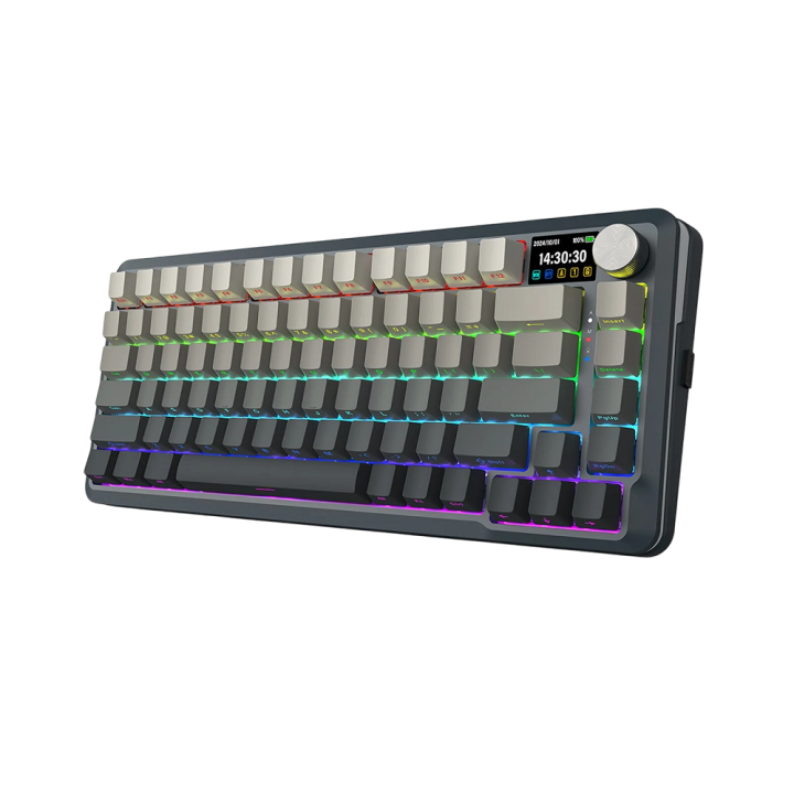 Redragon K708 Pro LCD Wireless Mechanical Keyboard (Gradient Gray) ...