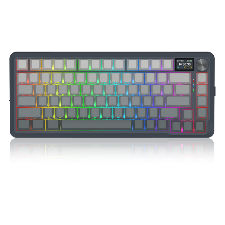 Redragon K708 Pro LCD Wireless Mechanical Keyboard (Gradient Gray) ...