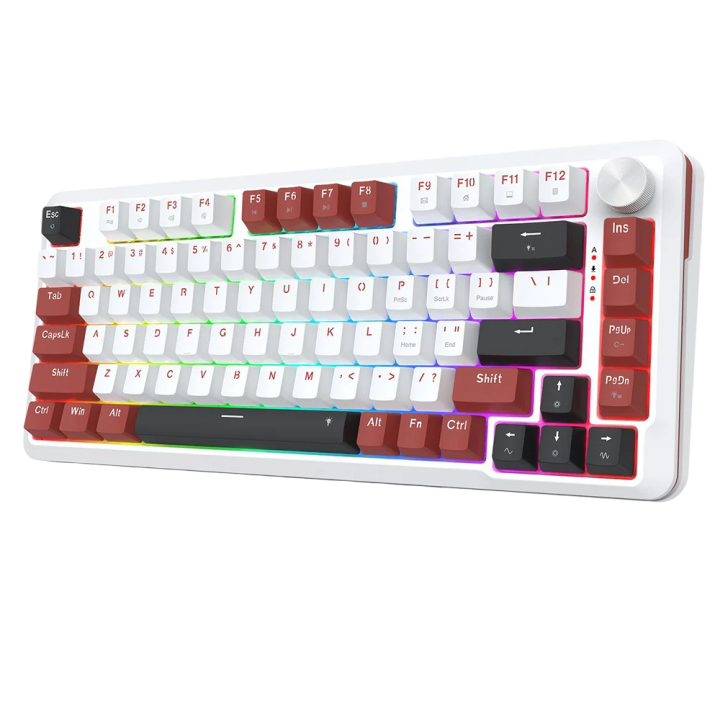 Redragon K721 Rapid Trigger Wired Mechanical Keyboard (Burgundy Red...