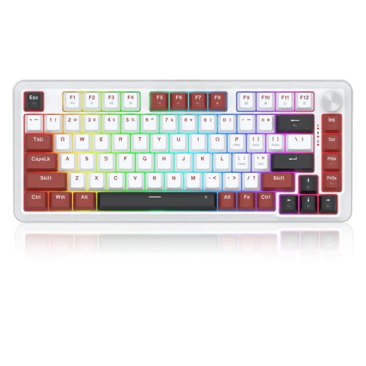 Redragon K721 Rapid Trigger Wired Mechanical Keyboard (Burgundy Red...