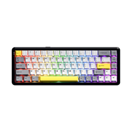ajazz ak680 max wireless white-grey 8+1k Claviers Ajazz Maroc