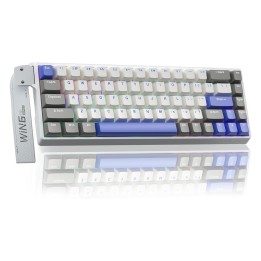 AULA WIN68 HE MAX Grey&White&Blue (Magnetic Switch) Claviers AULA M...