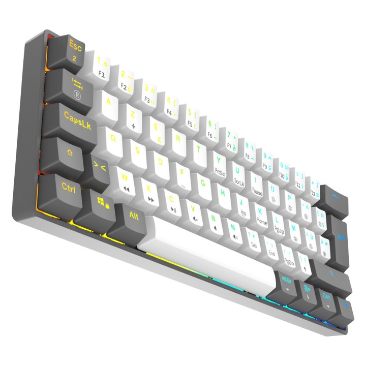 XTRMLAB Vortex Mini White/Dark Grey (Red Switch) Claviers XTRMLAB M...