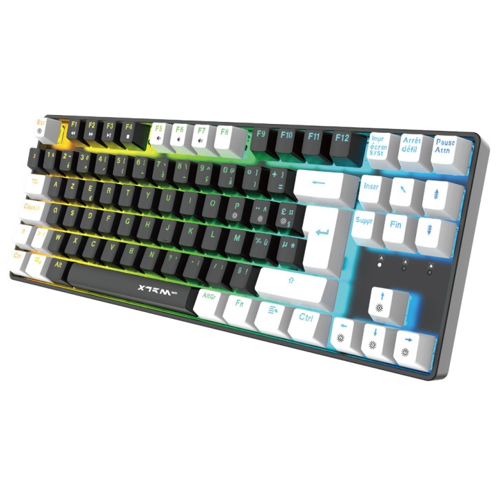 XTRMLAB Vortex TKL Black/White (Red Switch) Claviers XTRMLAB Maroc