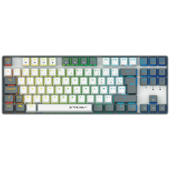 XTRMLAB Vortex TKL White/Dark Grey (Red Switch) Claviers XTRMLAB Maroc