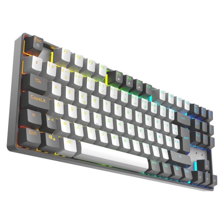 XTRMLAB Vortex TKL White/Dark Grey (Red Switch) Claviers XTRMLAB Maroc