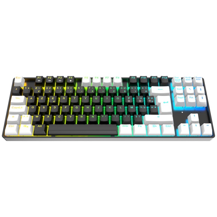 XTRMLAB Vortex TKL Black/White (Red Switch) Claviers XTRMLAB Maroc