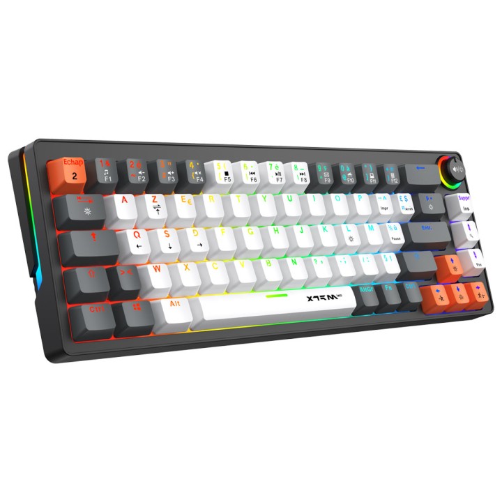 XTRMLAB Scope Black/White/Orange (Red Switch) Claviers XTRMLAB Maroc