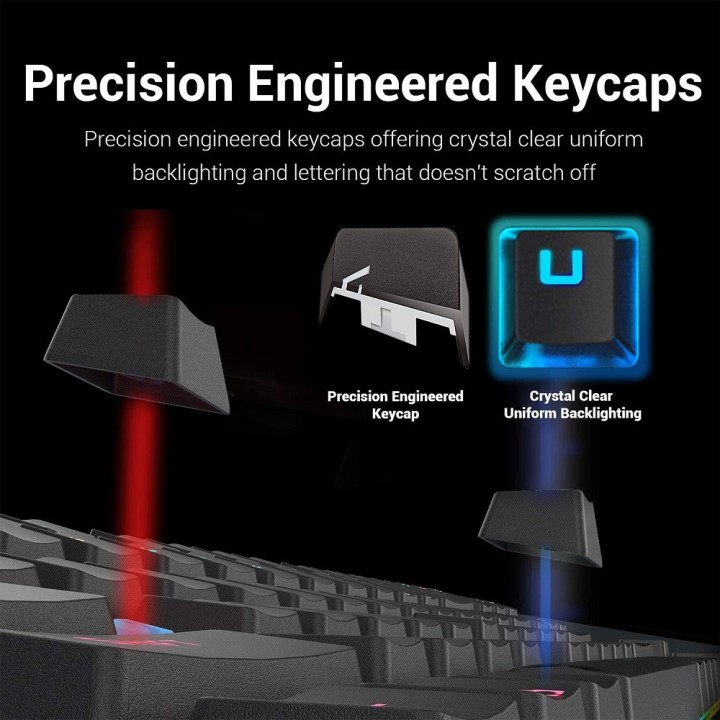 Redragon K552 TKL RGB (Outemu Red Switches) - AZERTY Claviers Redra...