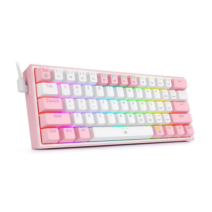 Redragon K616 Fizz PRO 60% Wireless RGB Red Switches (White/Pink) C...