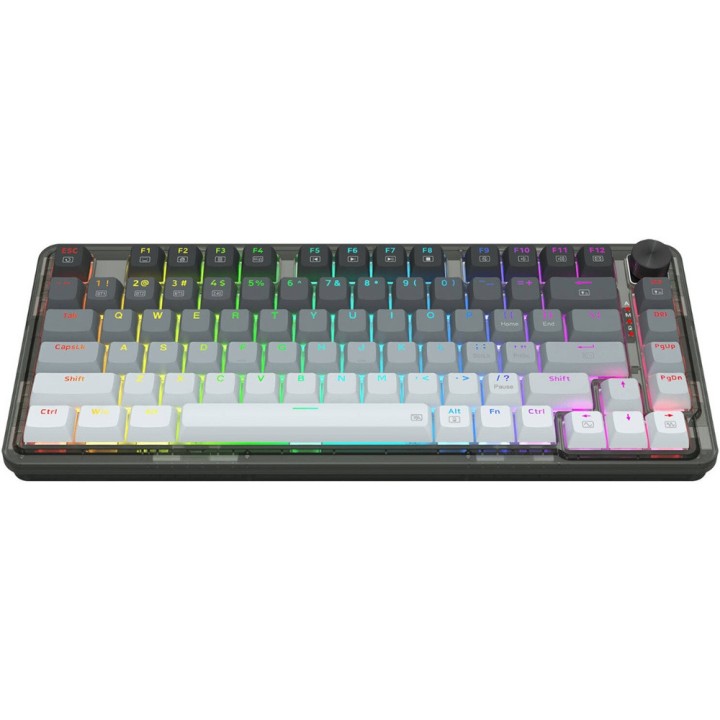 Redragon K673 PRO 75% Wireless RGB Red Switches (Gradient Gray) Cla...