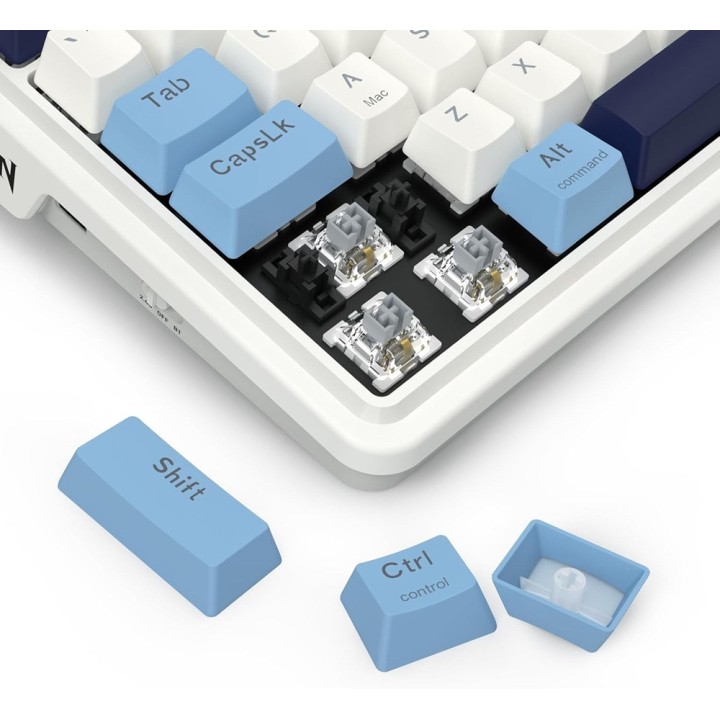 Redragon K728 Antonium Pro Wireless Mechanical Keyboard (Polar Blue...