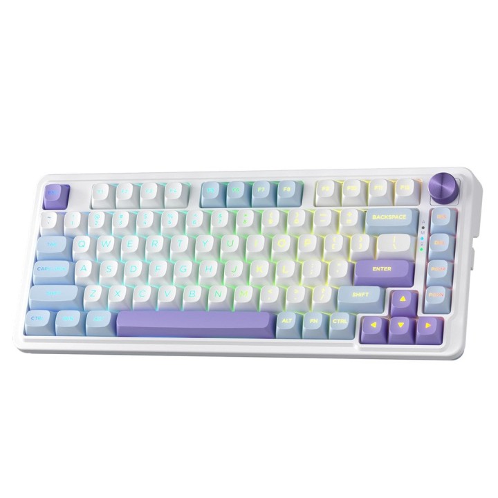 Redragon UCAL MAX K673 PRO 75% Wireless RGB (Moonrise Violet) Clavi...