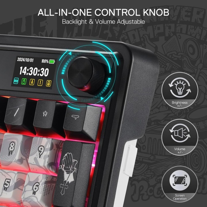 Redragon Galatin PRO K719 Wireless (Street Graffiti) Claviers Redra...