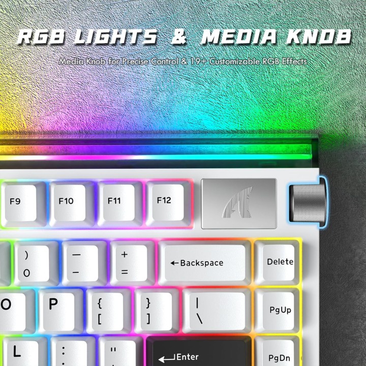 ATTACK SHARK R85 HE Rapid Trigger Magnetic Switch (White) Claviers ...