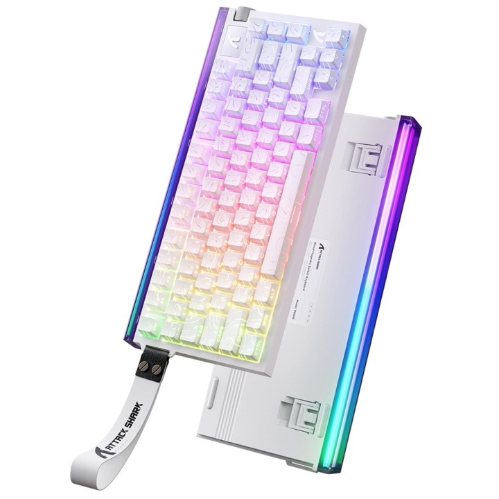 ATTACK SHARK R85 HE Rapid Trigger Magnetic Switch (White Contours) ...