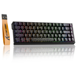 ATTACK SHARK X68MAX HE Magnetic Switch (Black Contours) Claviers AT...