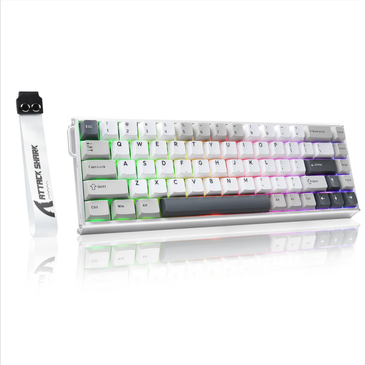 ATTACK SHARK X68MAX HE Magnetic Switch (Star White) Claviers ATTACK...