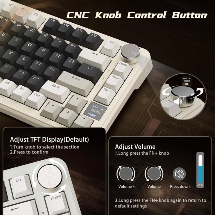 ATTACK SHARK X85 PRO Strawberry Switch (Cheese White) Claviers ATTA...