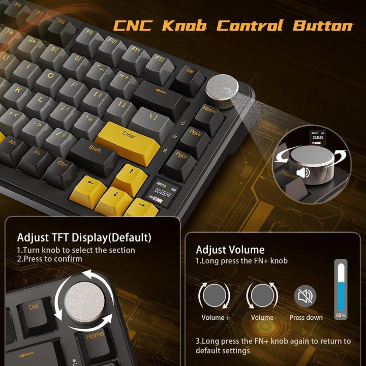 ATTACK SHARK X85 PRO Strawberry Switch (Starry Black) Claviers ATTA...