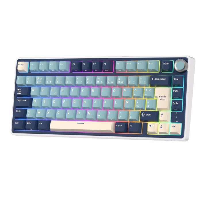 Royal Kludge R75 Forest Blue - K Silver Switch (FR Azerty) Claviers...