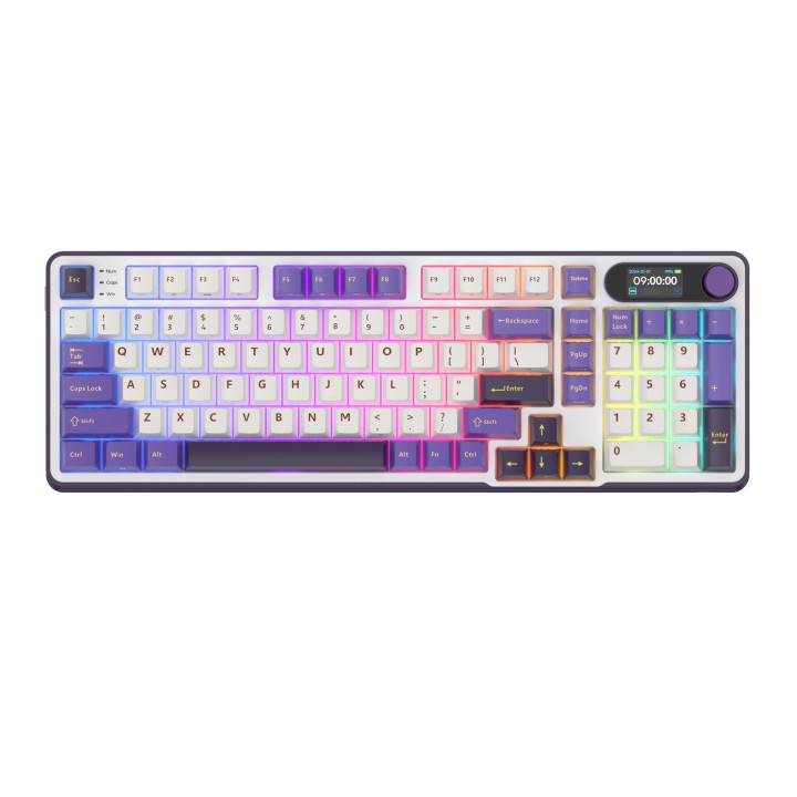 Royal Kludge RK-S98 Blackberry Mousse - Cream Switch (FR Azerty) Cl...