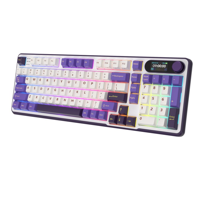 Royal Kludge RK-S98 Blackberry Mousse - Cream Switch (FR Azerty) Cl...