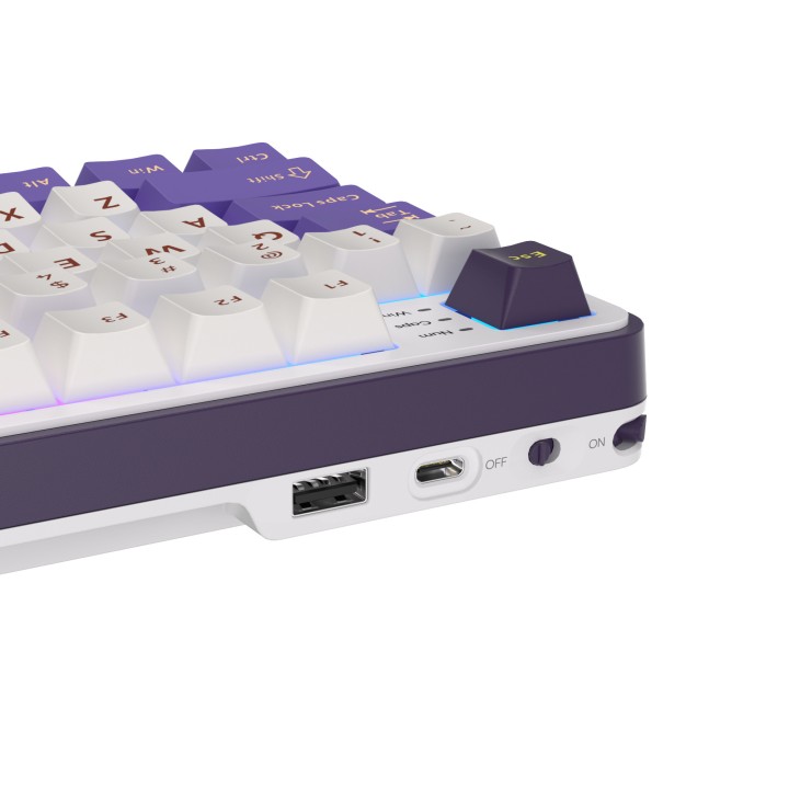 Royal Kludge RK-S98 Blackberry Mousse - Beige Switch (US Qwerty) Cl...
