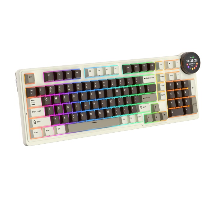 Royal Kludge RK N99 Mocha Grey - Beige Switch (US Qwerty) Claviers ...