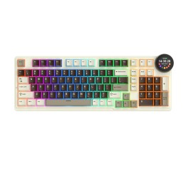 Royal Kludge RK N99 Mocha Grey - Cream Switch (US Qwerty) Claviers ...