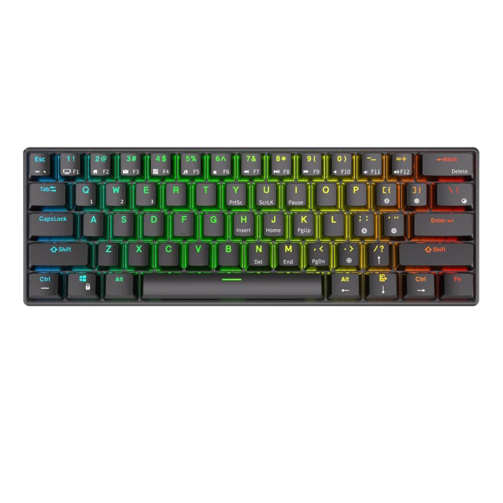Royal Kludge RK61 Black - Red Switch (US Qwerty) Claviers Royal Klu...