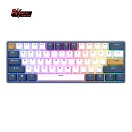 Royal Kludge RK61Plus Klein Blue - Brown Switch (US Qwerty) Clavier...