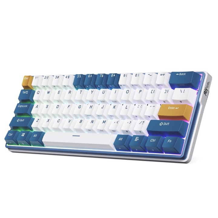 Royal Kludge RK61Plus Klein Blue - Sky Cyan Switch (US Qwerty) Clav...