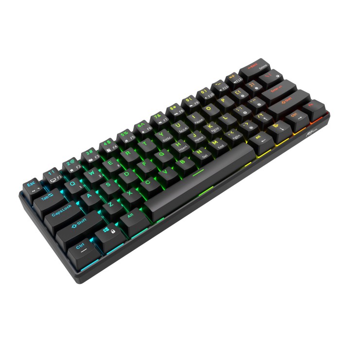 Royal Kludge RK61 Black - Red Switch (US Qwerty) Claviers Royal Klu...