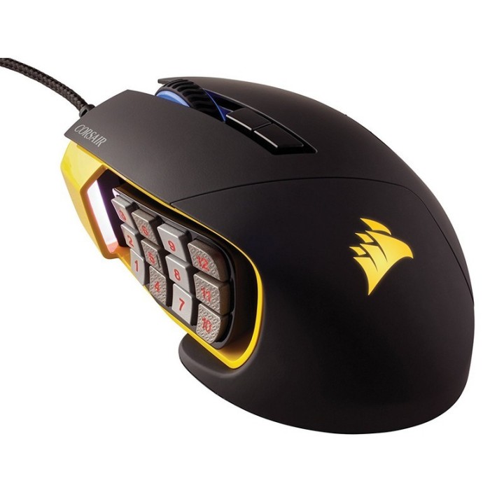 Corsair Gaming Scimitar Pro RGB (noir/jaune) Souris Corsair Maroc