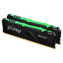 Kingston FURY Beast RGB 16Go (2 x 8Go) DDR4 3200 MHz CL16 Mémoire v...