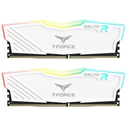 Team Group Delta RGB 16Go (2x8Go) DDR4 3200MHz CL16 Blanc Mémoire v...