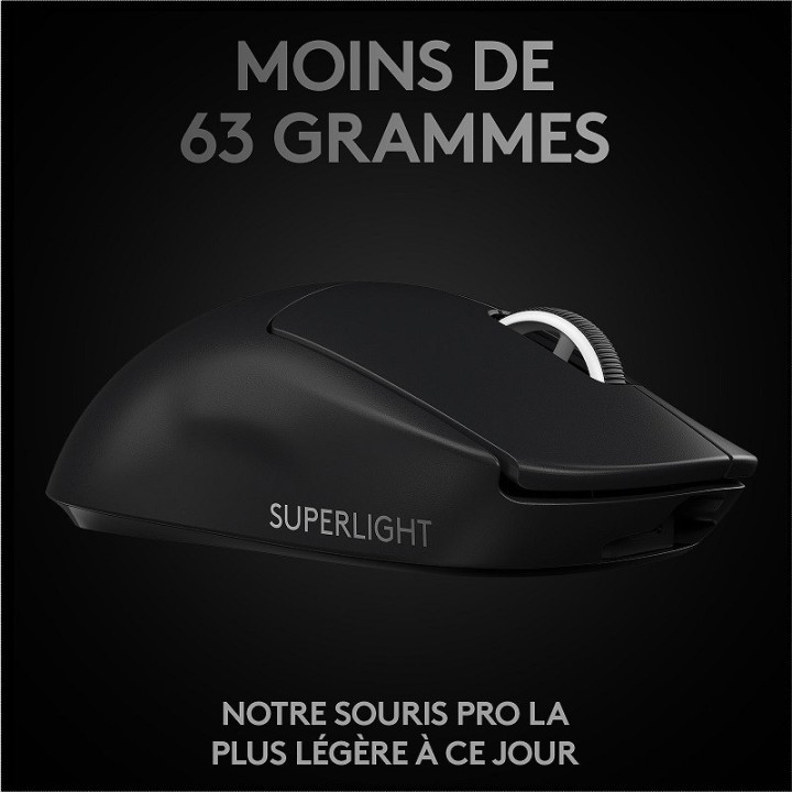 Logitech G Wireless Gaming Pro X Superlight (Noir) Souris Logitech ...