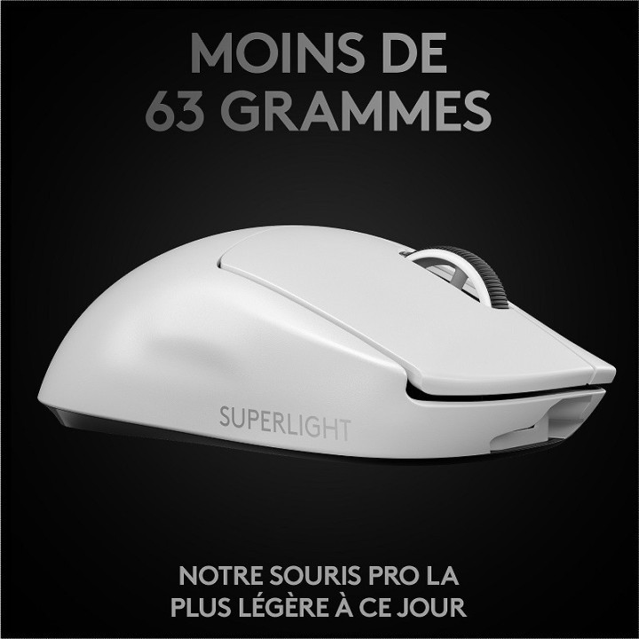 Logitech G Wireless Gaming Pro X Superlight (Blanc) Souris Logitech...