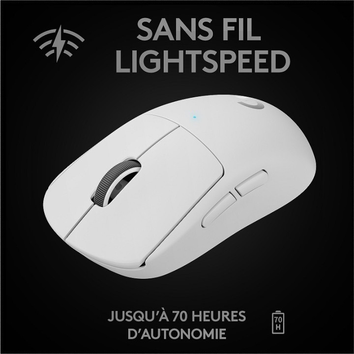 Logitech G Wireless Gaming Pro X Superlight (Blanc) Souris Logitech...