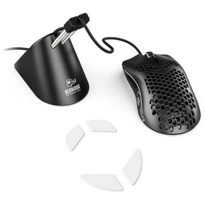 Glorious Model O Regular RGB (Noir Mat) + Bungee + G-Skates Souris ...
