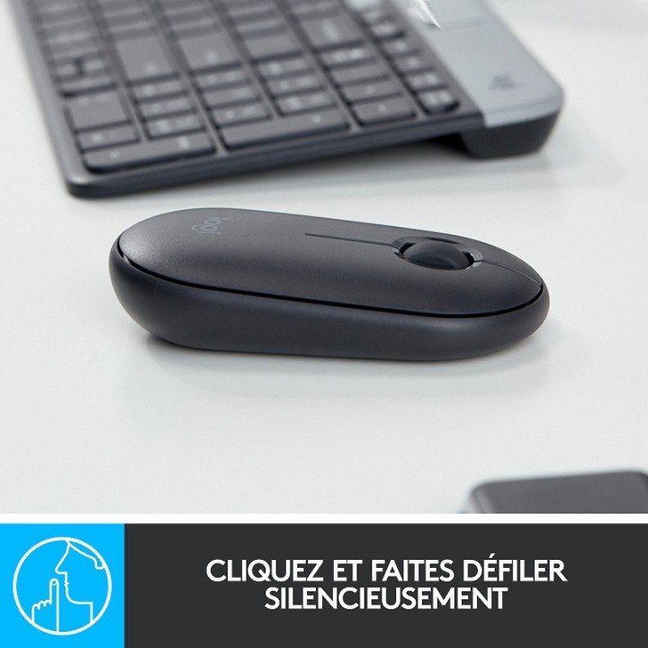 Logitech Pebble M350 (Graphite) Souris Logitech Maroc