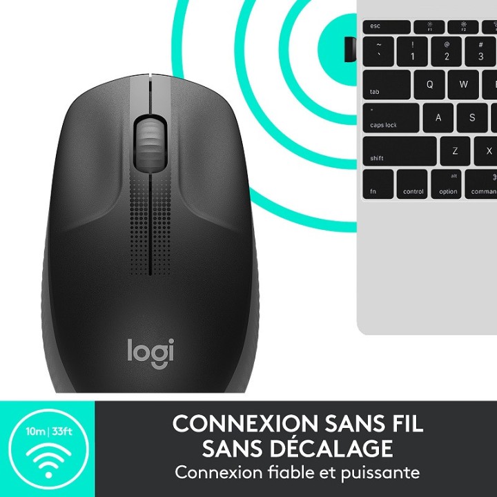 Logitech M190 (Charbon) Souris Logitech Maroc