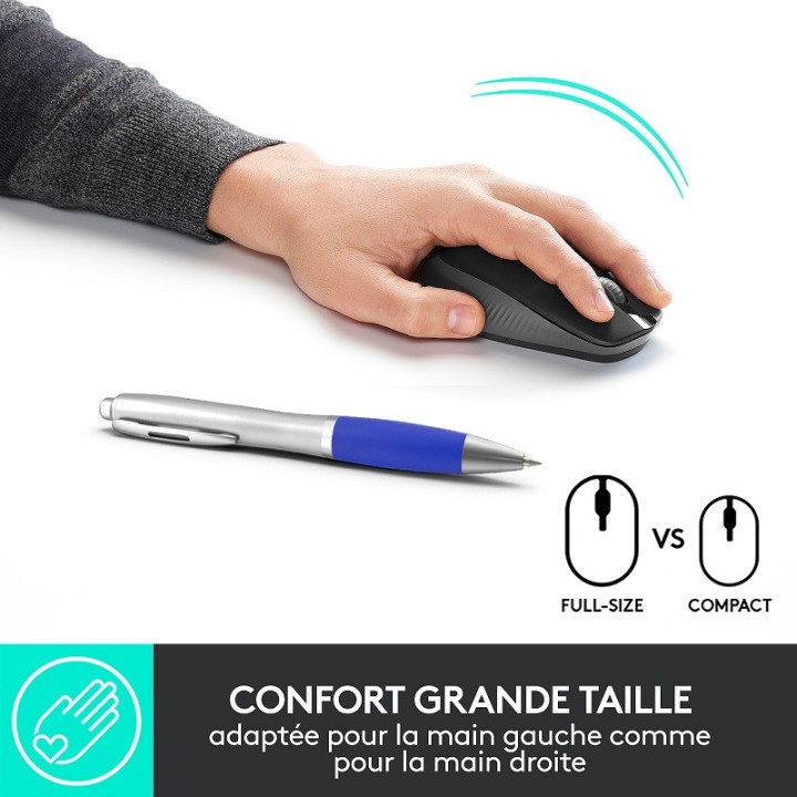 Logitech M190 (Charbon) Souris Logitech Maroc